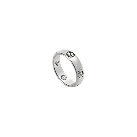 anello argento gucci|Anello Blind for Love in argento 925 .